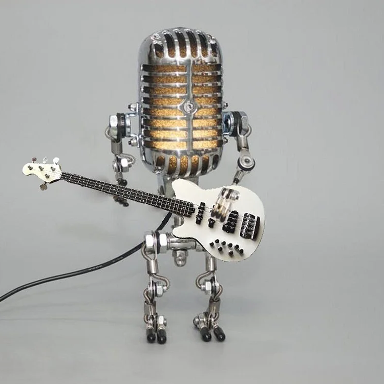 Velvaro Vintage Robot Guitar Lamp