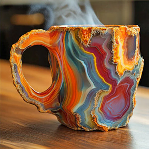 Velvaro Crystal Mineral Coffee Mugs
