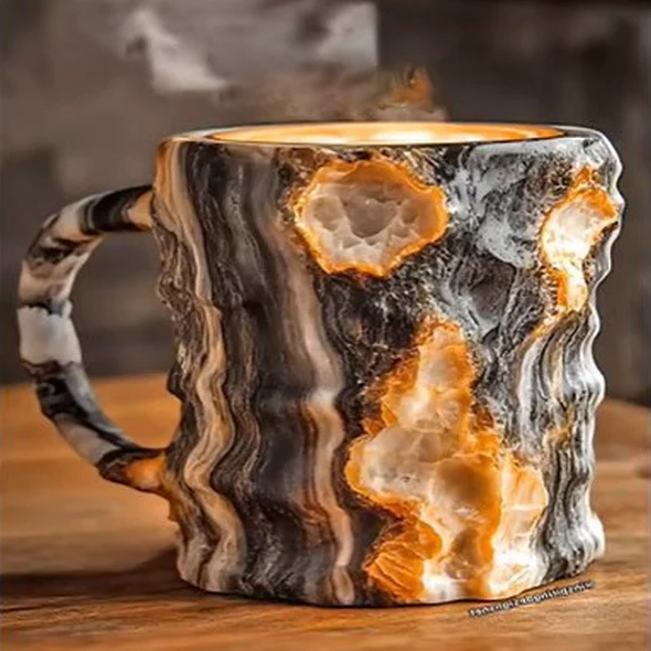 Velvaro Crystal Mineral Coffee Mugs