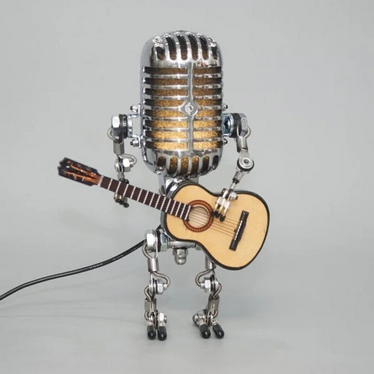 Velvaro Vintage Robot Guitar Lamp