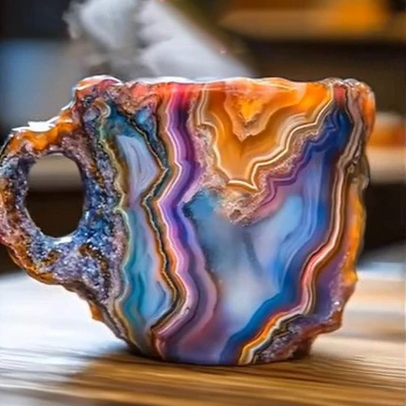 Velvaro Crystal Mineral Coffee Mugs
