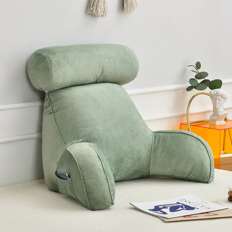 Velvaro Reading Bed Pillow with Arms