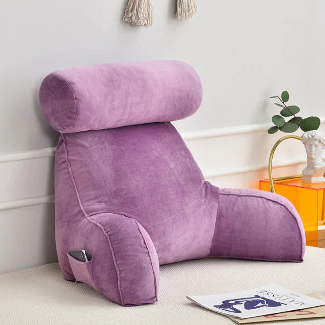 Velvaro Reading Bed Pillow with Arms