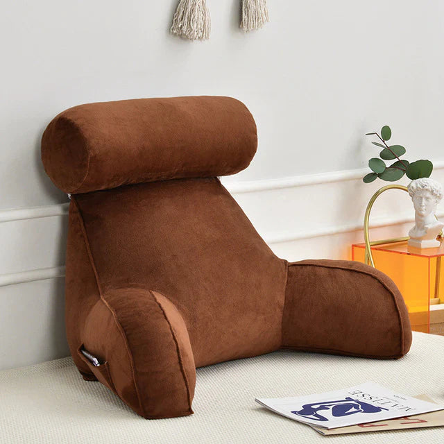 Velvaro Reading Bed Pillow with Arms
