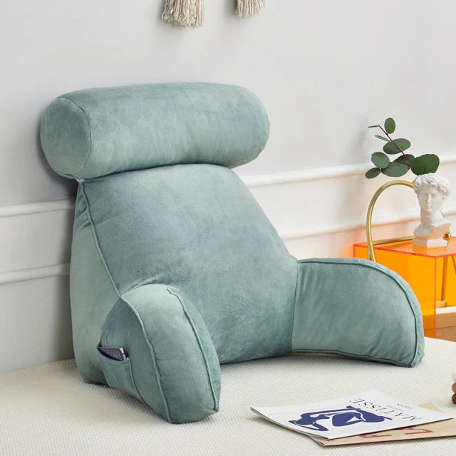 Velvaro Reading Bed Pillow with Arms