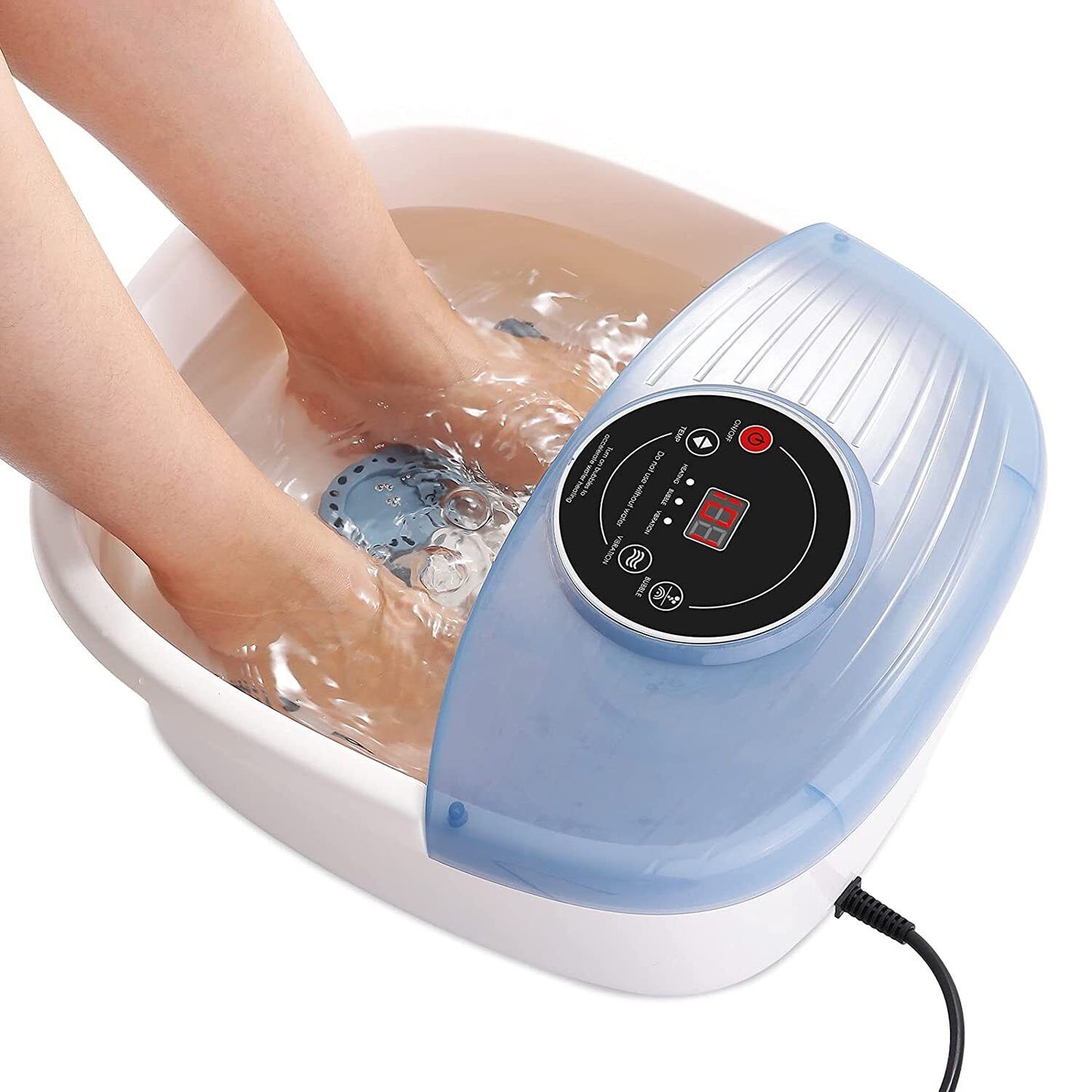 Velvaro Heated Foot Spa Bubble Massager
