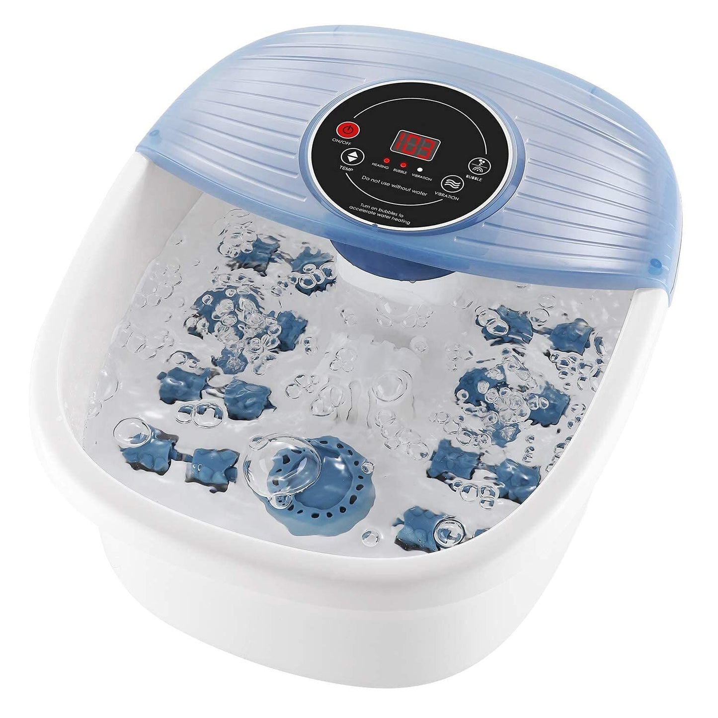 Velvaro Heated Foot Spa Bubble Massager