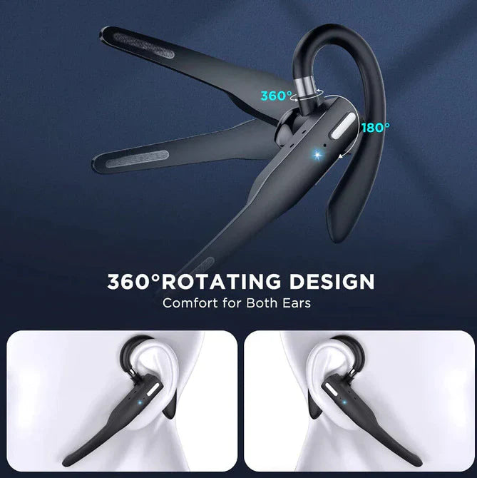 Velvaro Bluetooth Trucker Headset Dual Mic